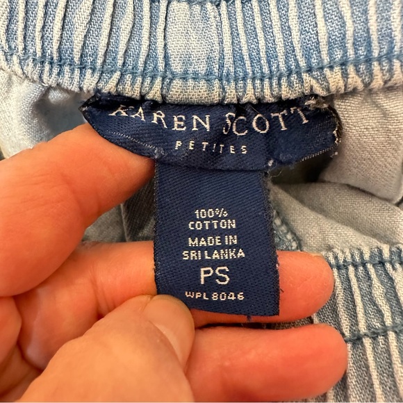 Vintage Karen Scott Faded Jean Shorts SP - Picture 3 of 4